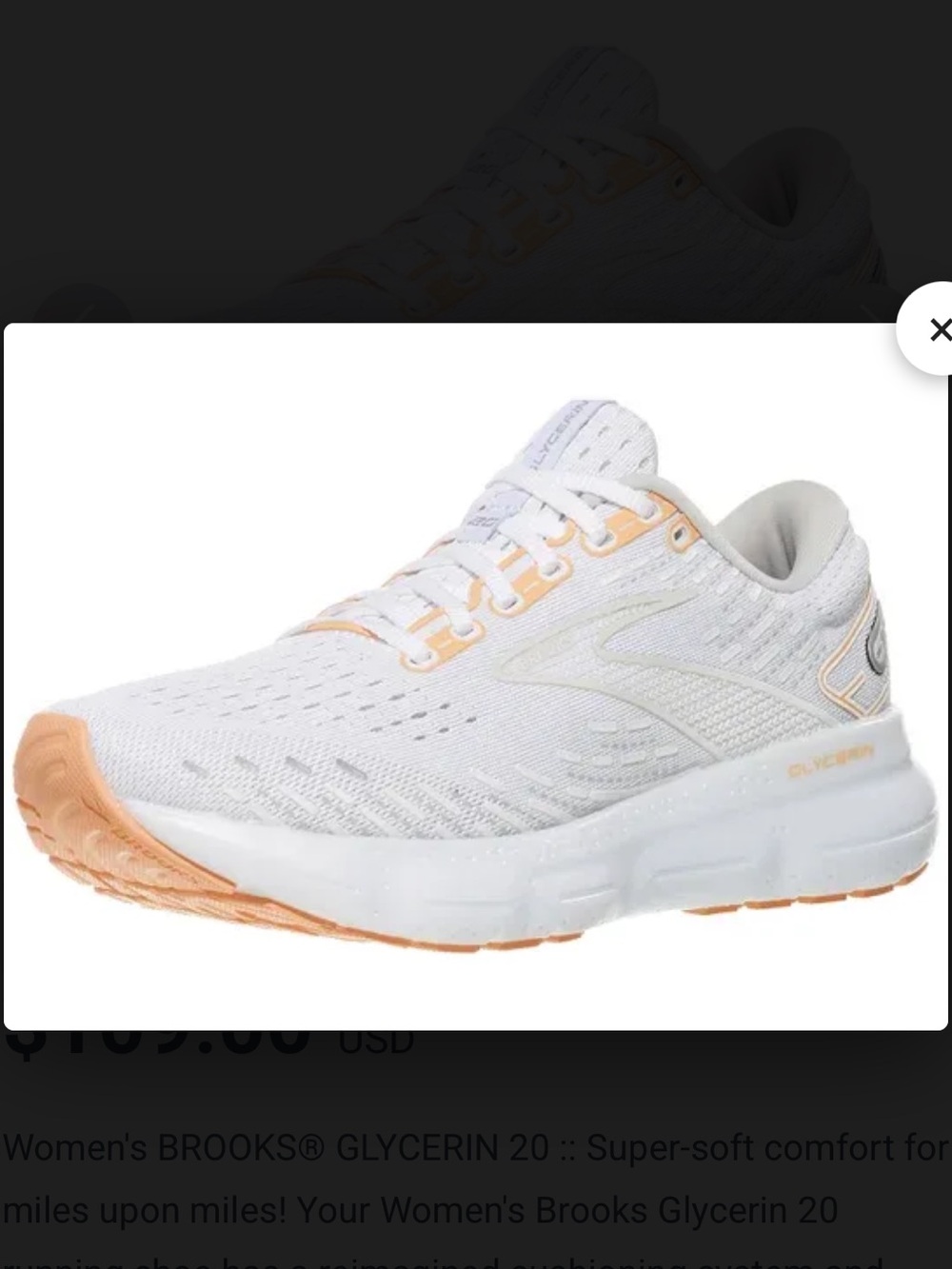 Brooks Glycerine 20, Size 9